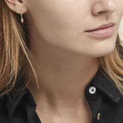 Créoles Lilibeth Plaqué Or Jaune Oxyde De Zirconium Oxyde