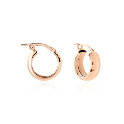 Créoles Lisa Argent Rose