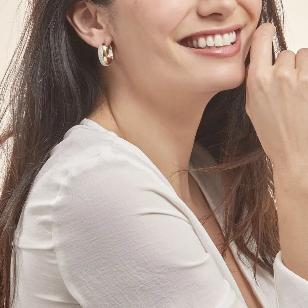 Créoles Lolly Or Bicolore