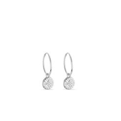 Créoles Lulu Or Blanc Oxyde