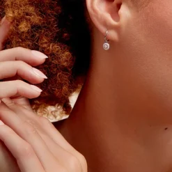 Créoles Lulu Or Blanc Oxyde