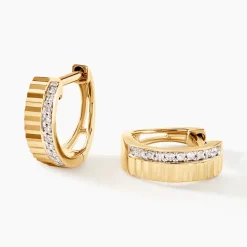 Créoles Mack Or Jaune Diamant