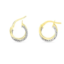 Créoles Maelia Or Bicolore