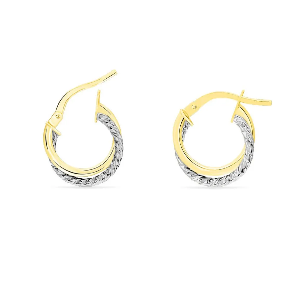 Créoles Maelia Or Bicolore