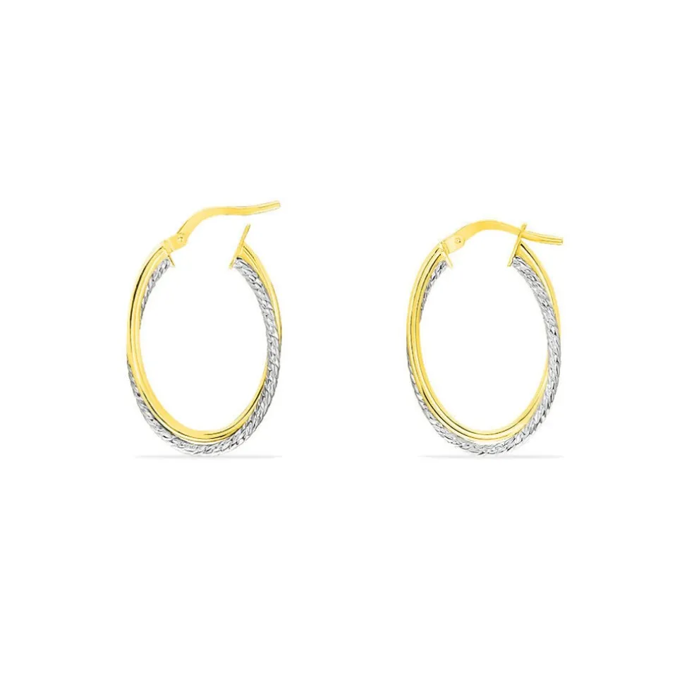 Créoles Maelia Or Bicolore