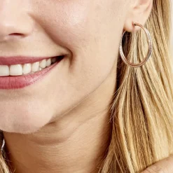 Créoles Maelia Or Bicolore