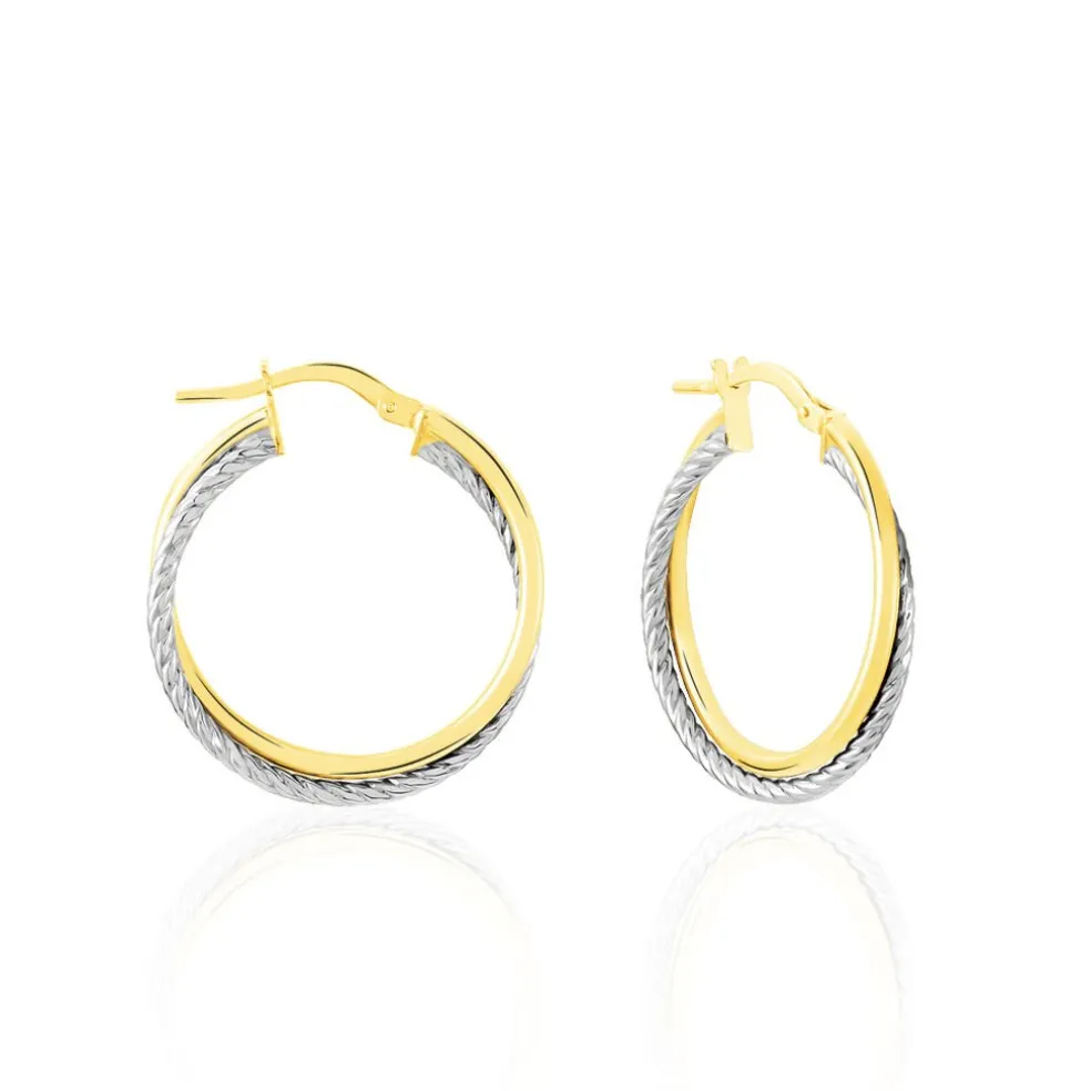 Créoles Maelia Or Bicolore