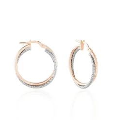 Créoles Maelia Or Bicolore