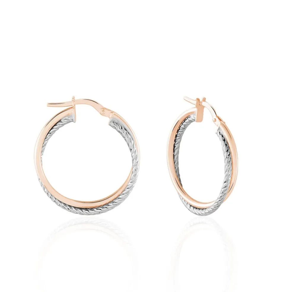 Créoles Maelia Or Bicolore