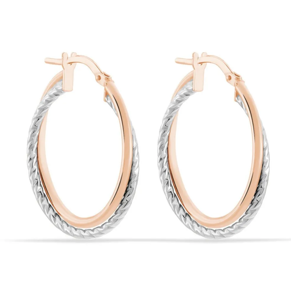 Créoles Maelia Or Bicolore