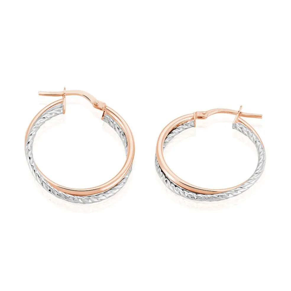 Créoles Maelia Or Bicolore