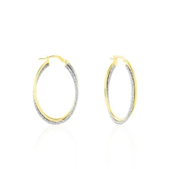 Créoles Maelia Or Bicolore