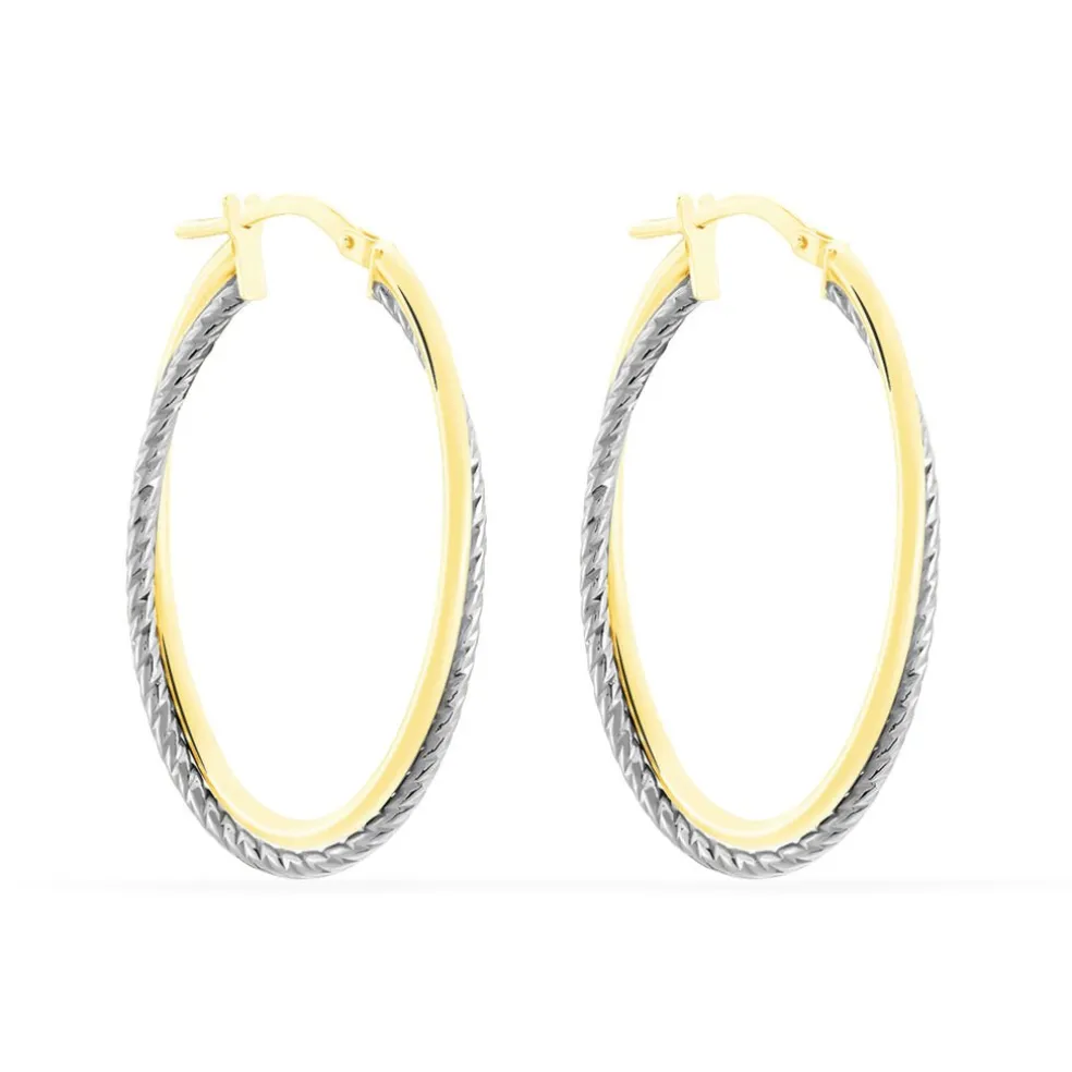 Créoles Maelia Or Bicolore