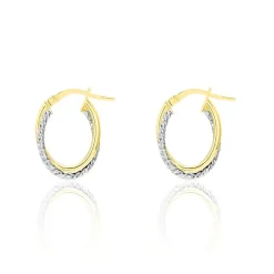 Créoles Maelia Or Bicolore