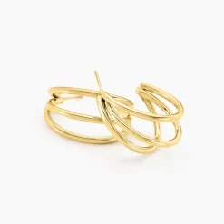 Créoles Maia Acier Doré