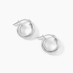 Créoles Maia Argent Blanc