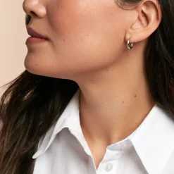 Créoles Maia Argent Blanc