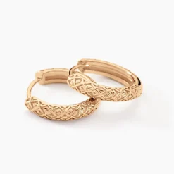 Créoles Manua Plaqué Or Jaune