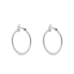 Créoles Maxa Argent Blanc