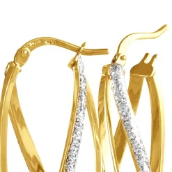 Créoles Merilyn Or Bicolore