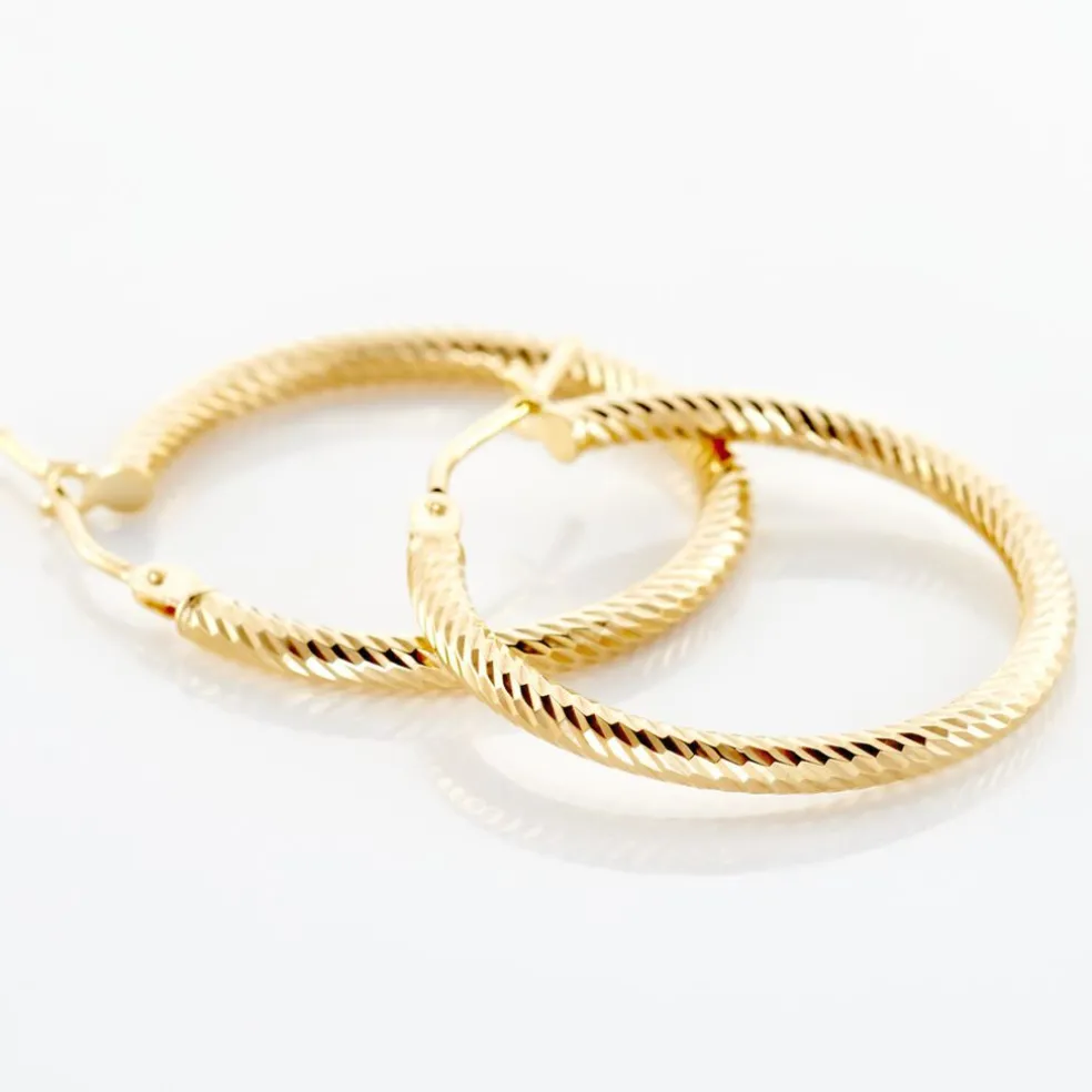 Créoles Merraine Or Jaune