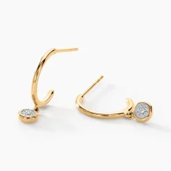 Créoles Mon 1er Diamant Or Jaune Diamant