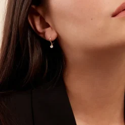 Créoles Mon 1er Diamant Or Jaune Diamant