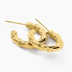 Créoles Mona Acier Jaune