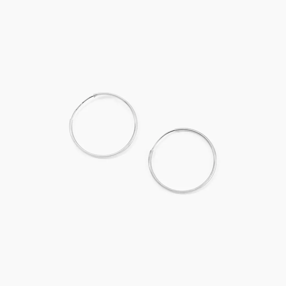 Créoles Muses Flexibles Or Blanc