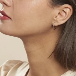 Créoles Muses Flexibles Or Blanc