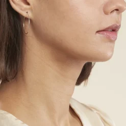 Créoles Muses Flexibles Or Blanc