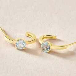 Créoles Nottingham Or Jaune Topaze