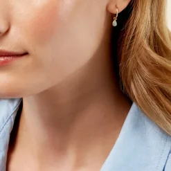 Créoles Ondée Or Jaune Amazonite