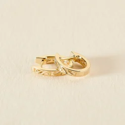 Créoles Or Jaune Aaren Diamants