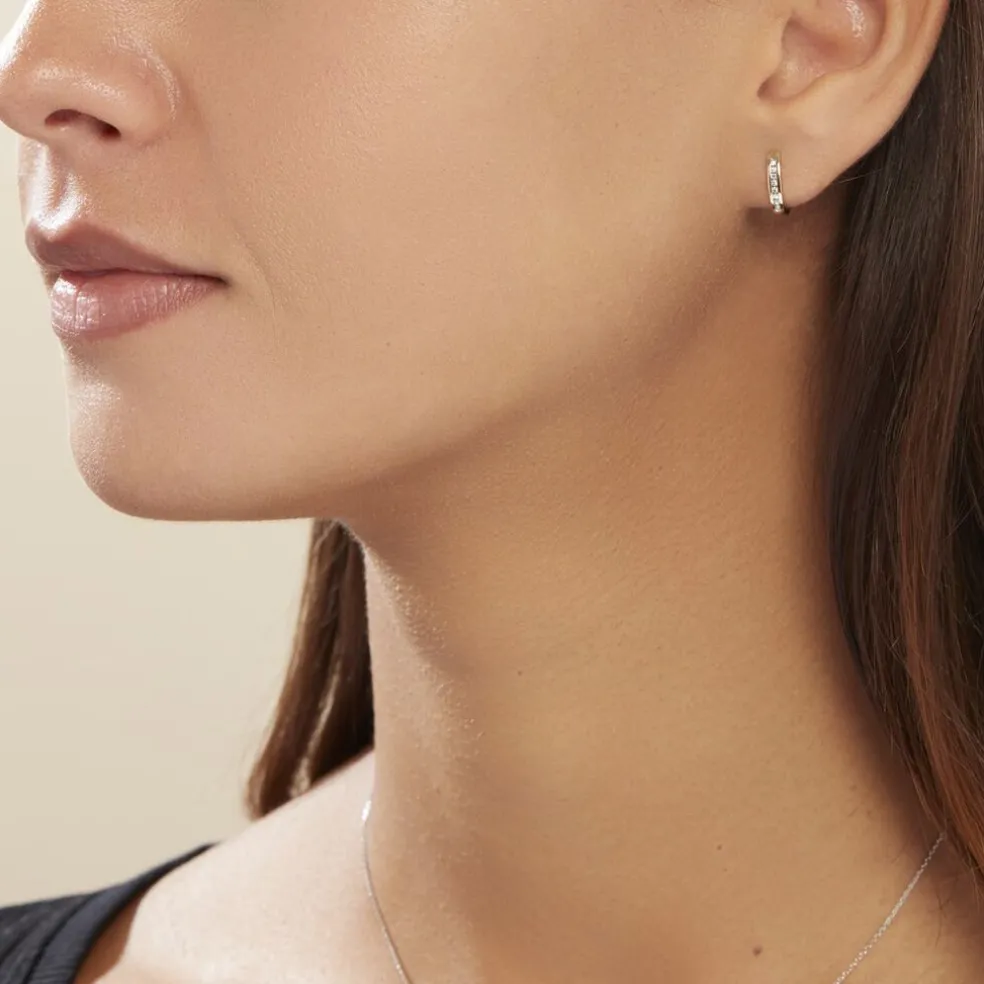 Créoles Or Jaune Aaren Diamants