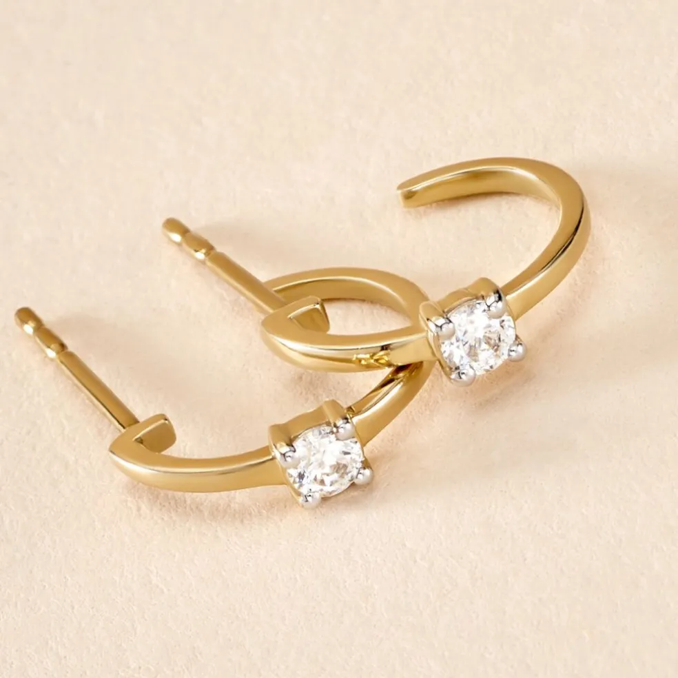 Créoles Or Jaune Bedelia Oxyde