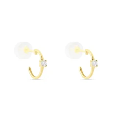 Créoles Or Jaune Bedelia Oxyde