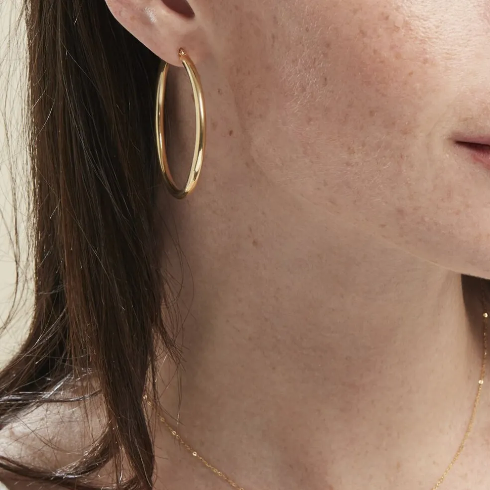 Créoles Or Jaune Rond