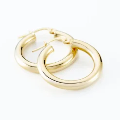 Créoles Or Jaune Rond