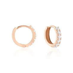 Créoles Or Rose Andgelina Oxyde