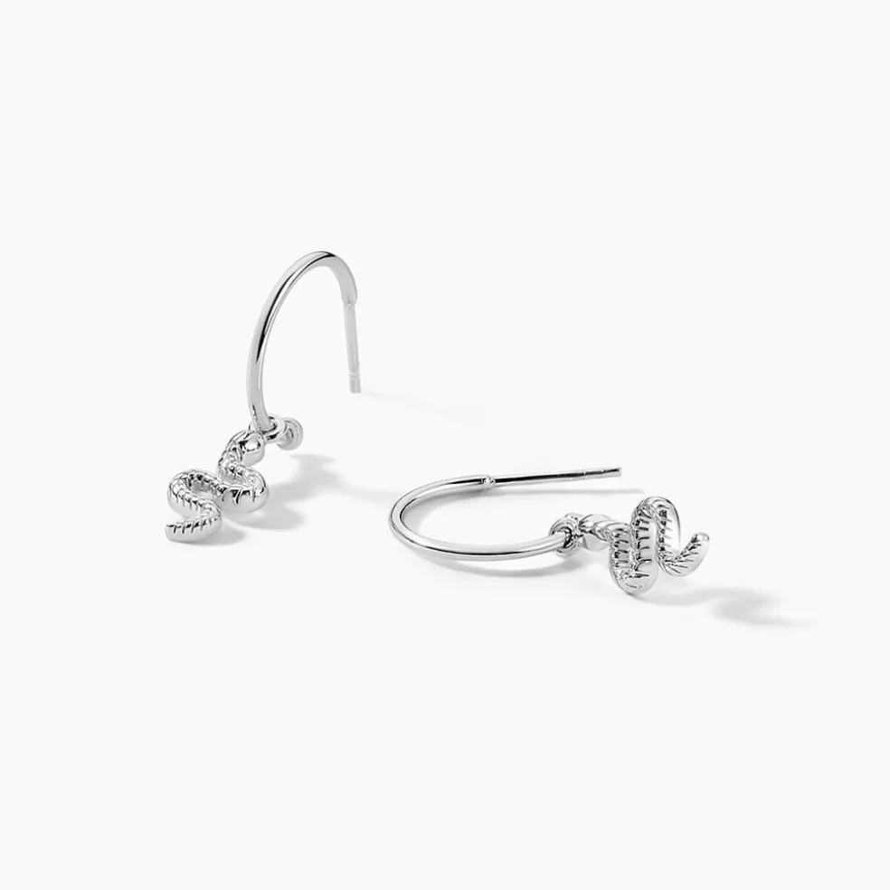 Créoles Oria Argent Blanc