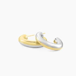 Créoles Perfect Match Argent Bicolore