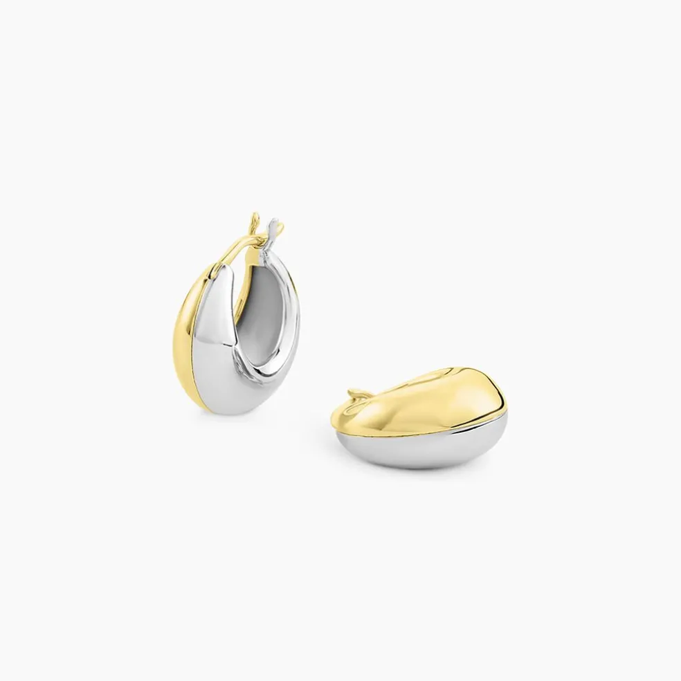 Créoles Perfect Match Argent Bicolore