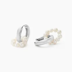 Créoles Perlissima Argent Blanc Perle De Culture