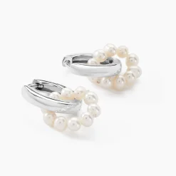 Créoles Perlissima Argent Blanc Perle De Culture