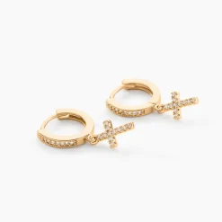 Créoles Plaqué Or Jaune Jenny Oxydes De Zirconium