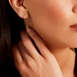 Créoles Plaqué Or Jaune Mimy Oxydes De Zirconium