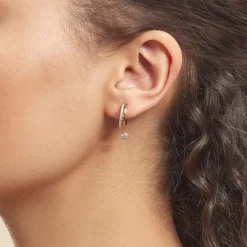 Créoles Plaqué Or Jaune Par Oxyde De Zirconium