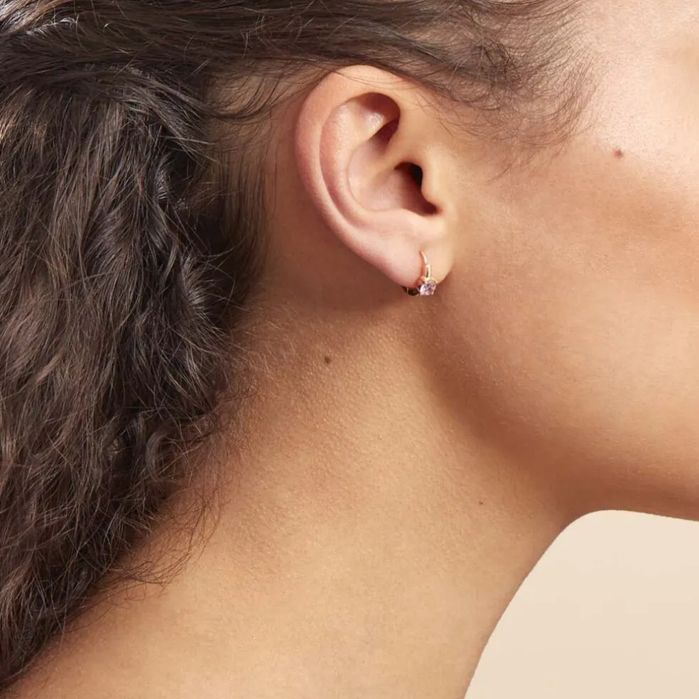 Créoles Plaqué Or Laurick Oxydes De Zirconium