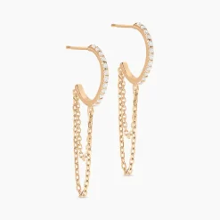 Créoles Plaqué Or Leinhard Oxydes De Zirconium